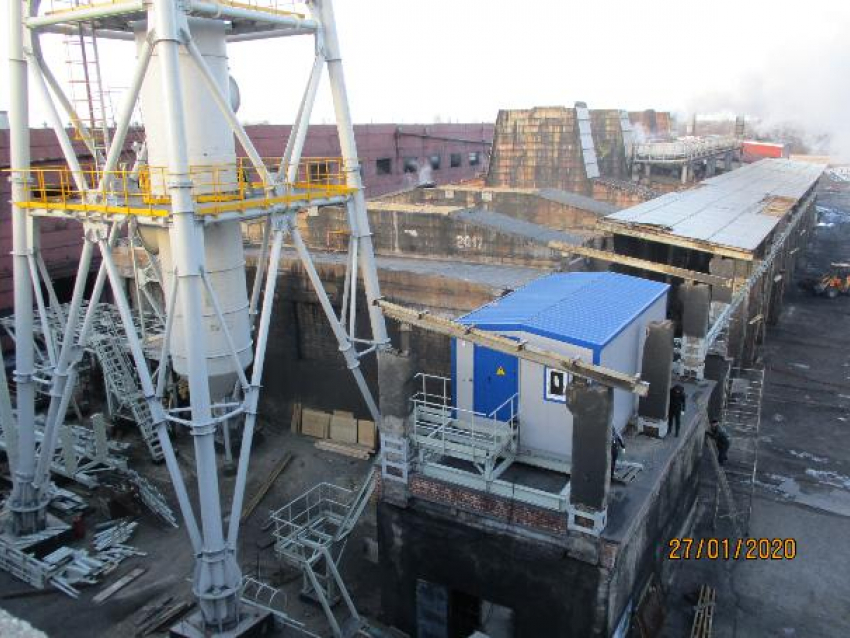 Строительство комплекса газоочистки завершается на Волжском абразивном заводе