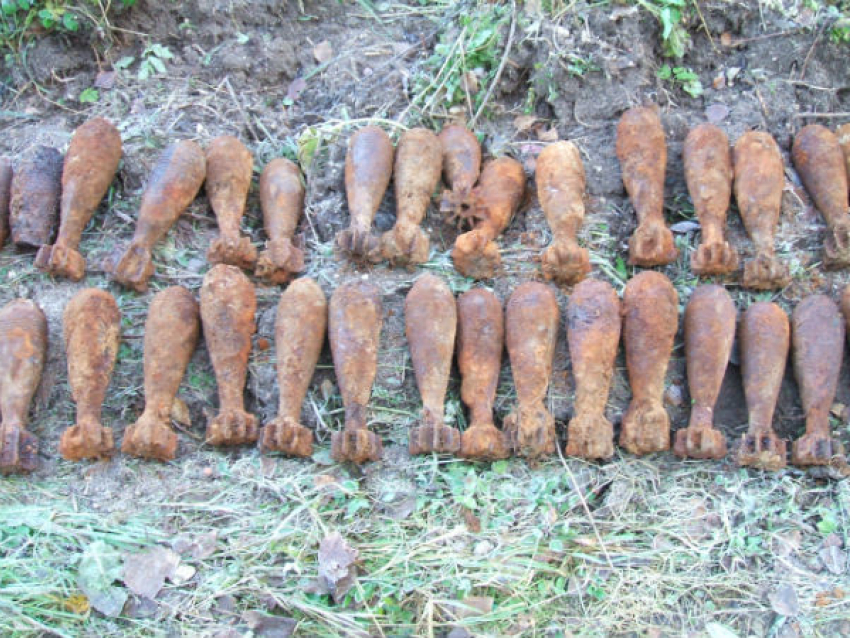 В Волгограде нашли 21 минометную мину и 3 орудийных снаряда времен Второй Мировой Войны