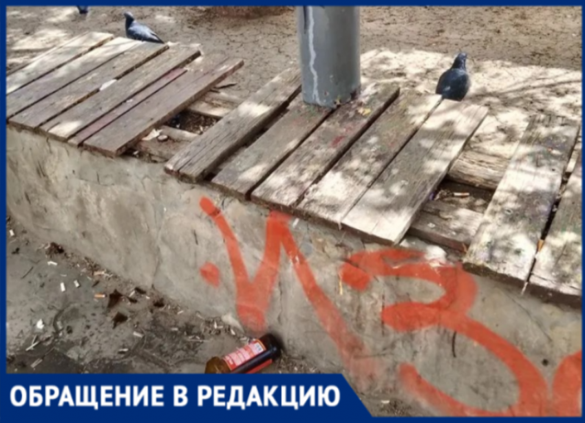«Это просто позор какой-то»: волжане пожаловались на грязь у остановки в центре города