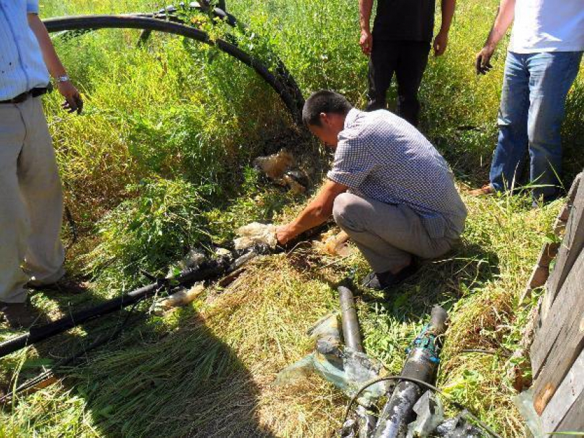 В Средней Ахтубе изъяли незаконный водяной насос