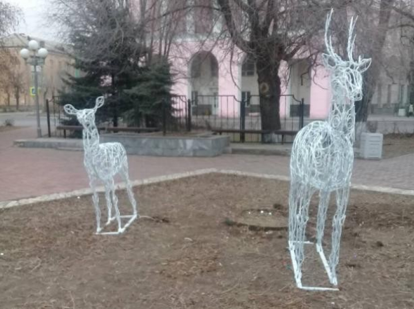 Волжанка предотвратила кражу еще одного светодиодного оленя