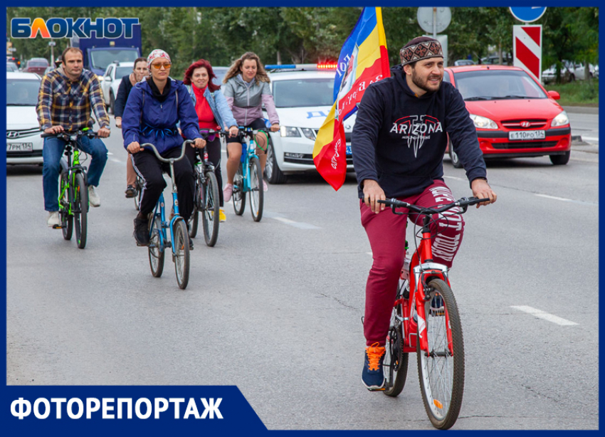 Православный велопробег прошел в Волжском: фоторепортаж